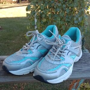 Women's Athletic Sneakers in Gray and Teal